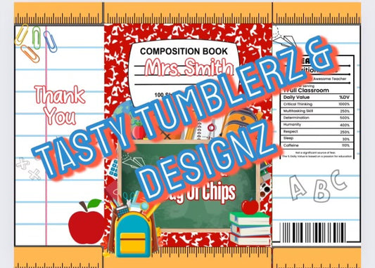 Teacher Party Favor 7 Editable Templates