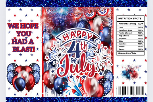 4th of July Party Favor 7 Editable Templates