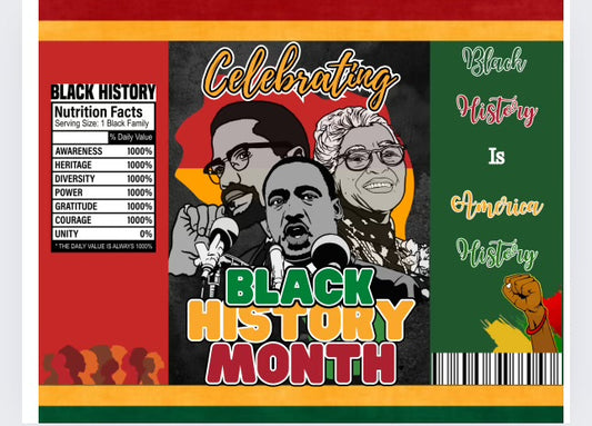 Black History Party Favor 7 Editable Templates